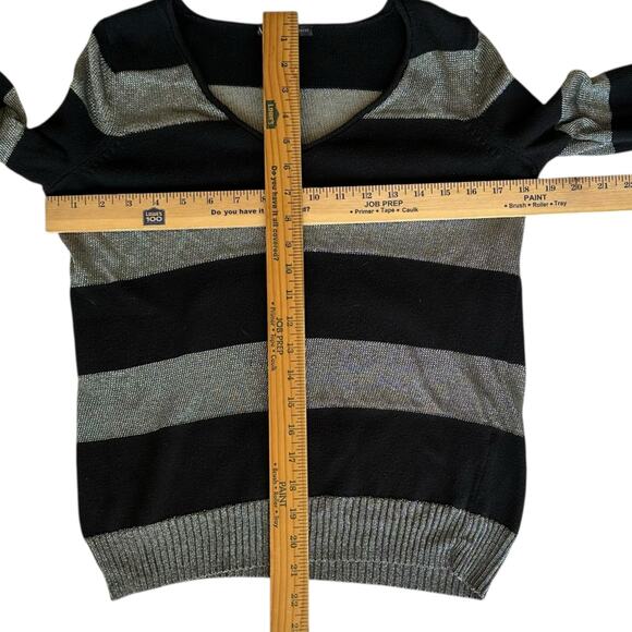 AX Armani Exchange Size Small Metallic Mesh Sweater Y3K - Picture 2 of 6